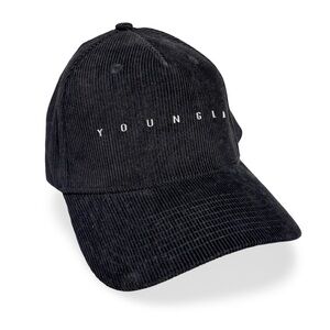YOUNGLA Young LA Corduroy Black/Dark Grey Snap
back Hat Cap